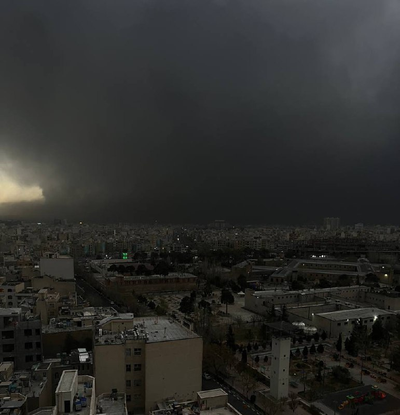 Oil rain in Tehran after American strikes on energy storage